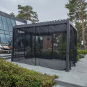 Textilene curtains for gazebo MIRADOR-111 3x3m, black