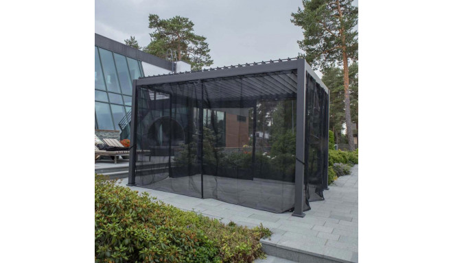 Textilene curtains for gazebo MIRADOR-111 3x3m, black