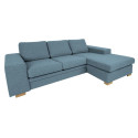 Corner sofa DAGMAR light blue