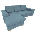 Nurgadiivan DAGMAR 237x90/146xH86cm, helesinine