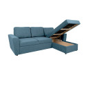 Corner sofa bed INGMAR light blue
