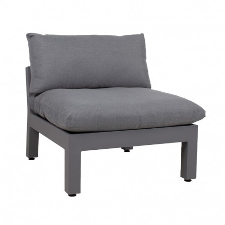 Modular sofa FLUFFY armless section, grey