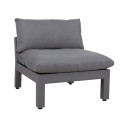 Modular sofa FLUFFY armless section, grey