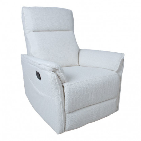 Tugitool GERRY manuaalne recliner 76x92xH101cm, valge