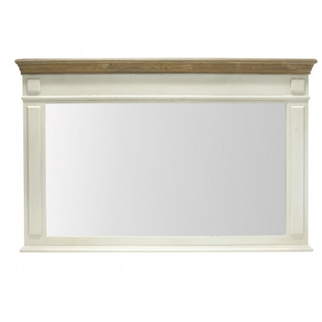 Mirror SAMIRA 107x4,5x70cm, antique white/natural