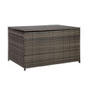 Padjakast WICKER 122x52xH62cm, tumepruun
