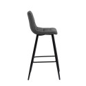 Bar chair CHILLI brownish gray velvet