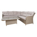 Garden furniture set PACIFIC table, corner sofa