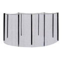 Enclosure for D426cm trampoline, with poles, black