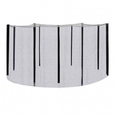 Turvavõrk D304cm batuudile, postidega, must