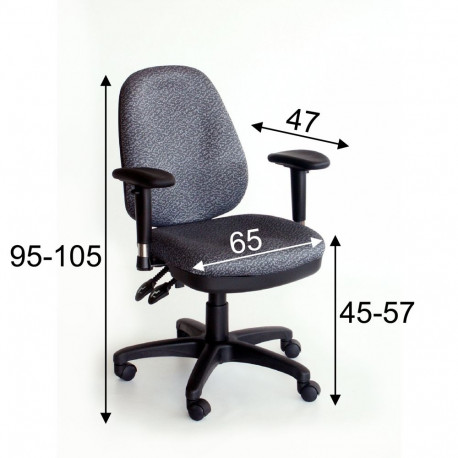 Task chair SAVONA grey
