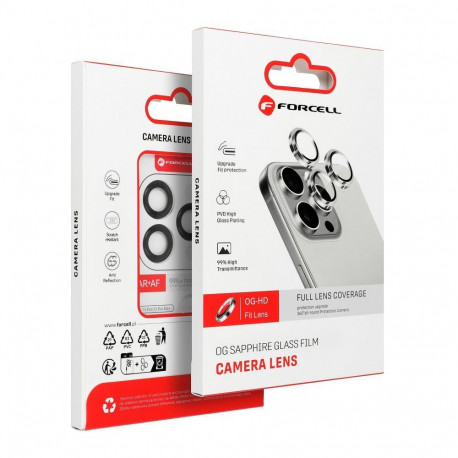 Camera glass to iPhone 17 Forcell Premium black