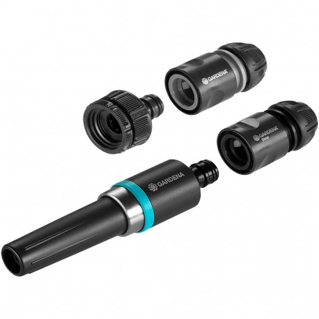 GARDENA EcoLine basic equipment, including cleaning nozzle (black/turquoise, 5 pieces)