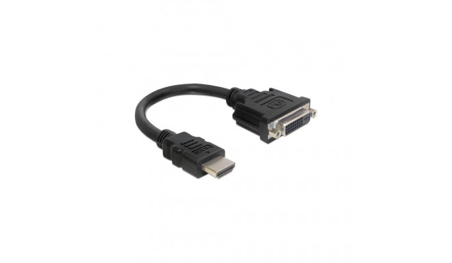 Adapter HDMI (Stecker)  > DVI 24+5 (Buchse) (schwarz, 20 cm)