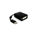 adapter DisplayPort-pistik > DVI-I-pesa 12,5cm, must