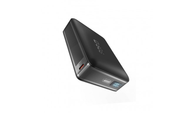 SBS HD 30W 10000mAh USB-C Powerbank with LCD Display - Black