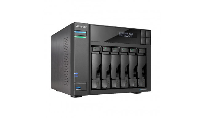 Asustor LOCKERSTOR 6 NAS lauaarvuti Intel® Celeron® N5105 8 GB DDR4 HDD ADM must