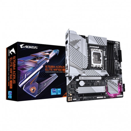 GIGABYTE B760M AORUS ELITE WIFI6E GEN5 Motherboard - Supports 14th Gen. Intel Core CPUs, 12+1+1 phas
