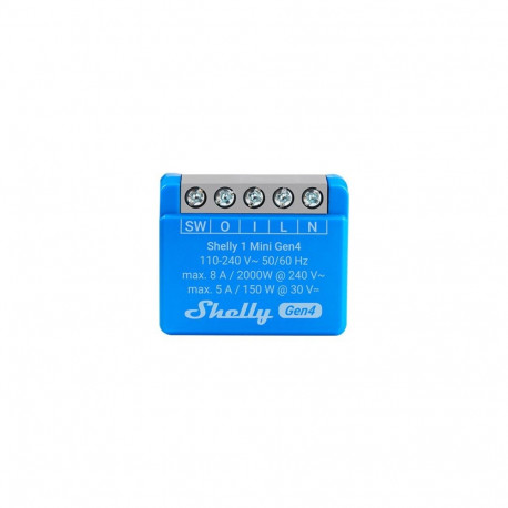SHELLY 1 Mini Gen4 Smart switch 1P Blue