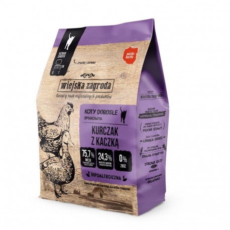 WIEJSKA ZAGRODA kana pardiga kuiv kassitoit 400g