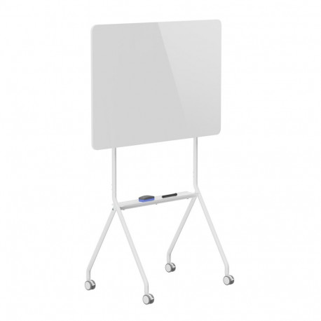 Ergo Office mobile dry erase board, horizontal orientation, white, single sided, with shelf, board d