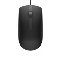 DELL MS116 hiir USB Type-A optiline 1000 DPI ambidekster