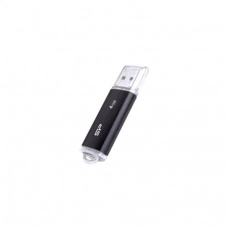 SILICON POWER USB-mälupulk Ultima U02 4GB USB 2.0 (SP004GBUF2U02V1K), must