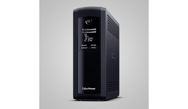 CyberPower Tracer III VP1200ELCD-FR uninterruptible power supply (UPS) Line-Interactive 1.2 kVA 720 