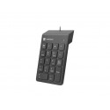 NATEC NUMERIC KEYBOARD GOBY 2 USB must numbriklaviatuur