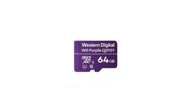 Western Digital WD Purple SC QD101 mälukaart 64 GB MicroSDXC Class 10