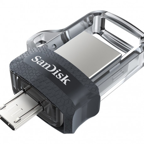 SanDisk Ultra Dual m3.0 USB flash drive 128 GB USB Type-A / Micro-USB 3.2 Gen 1 (3.1 Gen 1) Black, S
