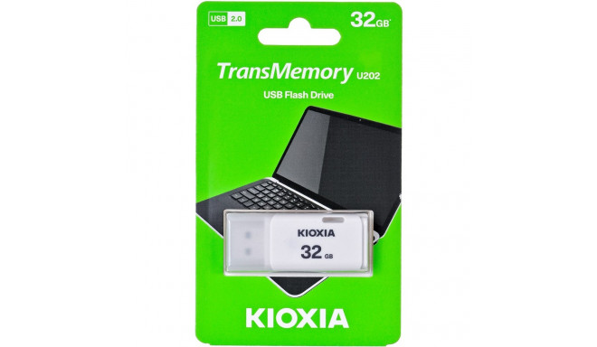 Kioxia TransMemory U202 USB mälupulk 32 GB USB Type-A 2.0 valge