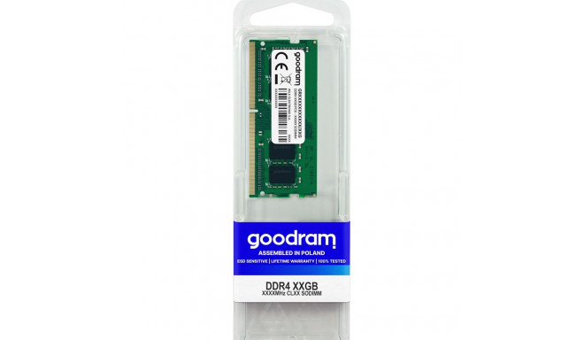 Goodram GR3200S464L22/16G mälumoodul 16 GB 1 x 16 GB DDR4 3200 MHz