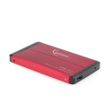 Gembird EE2-U3S-2-R 2.5" kõvaketta korpus punane
