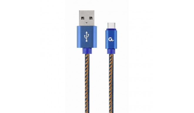 Cablexpert CC-USB2J-AMCM-1M-BL USB-kaabel USB 2.0 USB A USB C sinine
