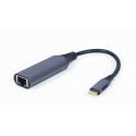 Gembird A-USB3C-LAN-01 sülearvuti dokk/portide replikator USB 3.2 Gen 1 (3.1 Gen 1) Type-C must, hal