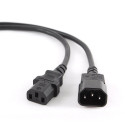 Gembird PC-189 power cable Black C14 coupler