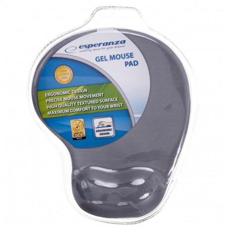 Esperanza EA137Y grey gel mouse mat
