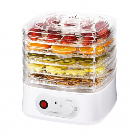 Esperanza EKD004 toidukuivati läbipaistev valge 250 W