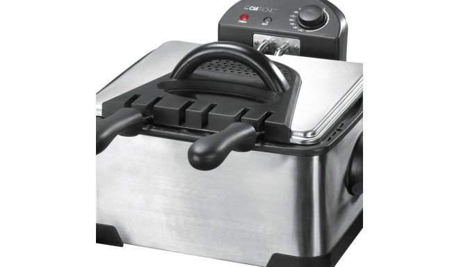 Clatronic FR 3195 fritüür 4 L 2000 W must, roostevaba teras