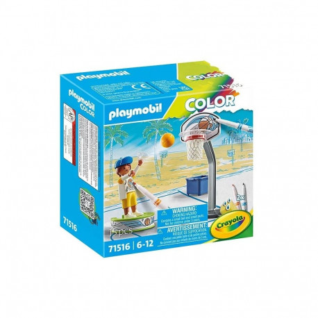 Zestaw z figurkami color 71516 skater z piłką do koszykówki