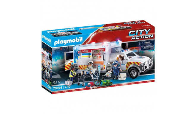 Zestaw figurek city action 70936 kiirabi auto: USA kiirabi