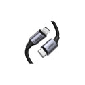 Ugreen 60759 mobile phone cable Black, Silver 1 m USB C Lightning