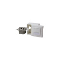 LogiLink NP0035A socket-outlet RJ-45 Metallic, White