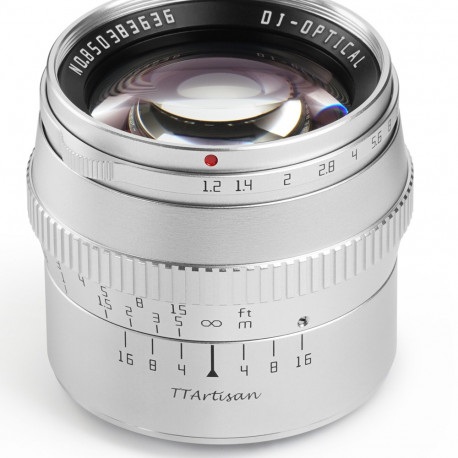 TTARTISAN 50mm f/1,2 - Fuji X, silber (APS-C)