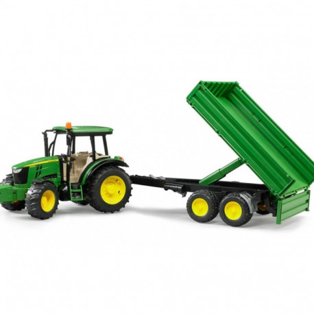 Bruder John Deere Tractor with trailer