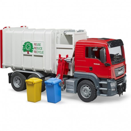 The Bruder MAN TGS Garbage Truck is one of the most popular and highly-rated vehicl
