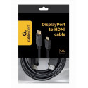 Gembird kaabel DisplayPort - HDMI 1,8m