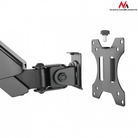 The Maclean MC-775 is a high-quality dual monitor desk mount designed to hold two s