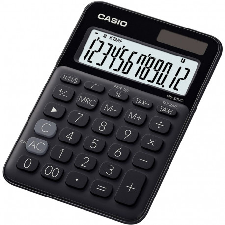Casio MS-20UC desktop calculator, black